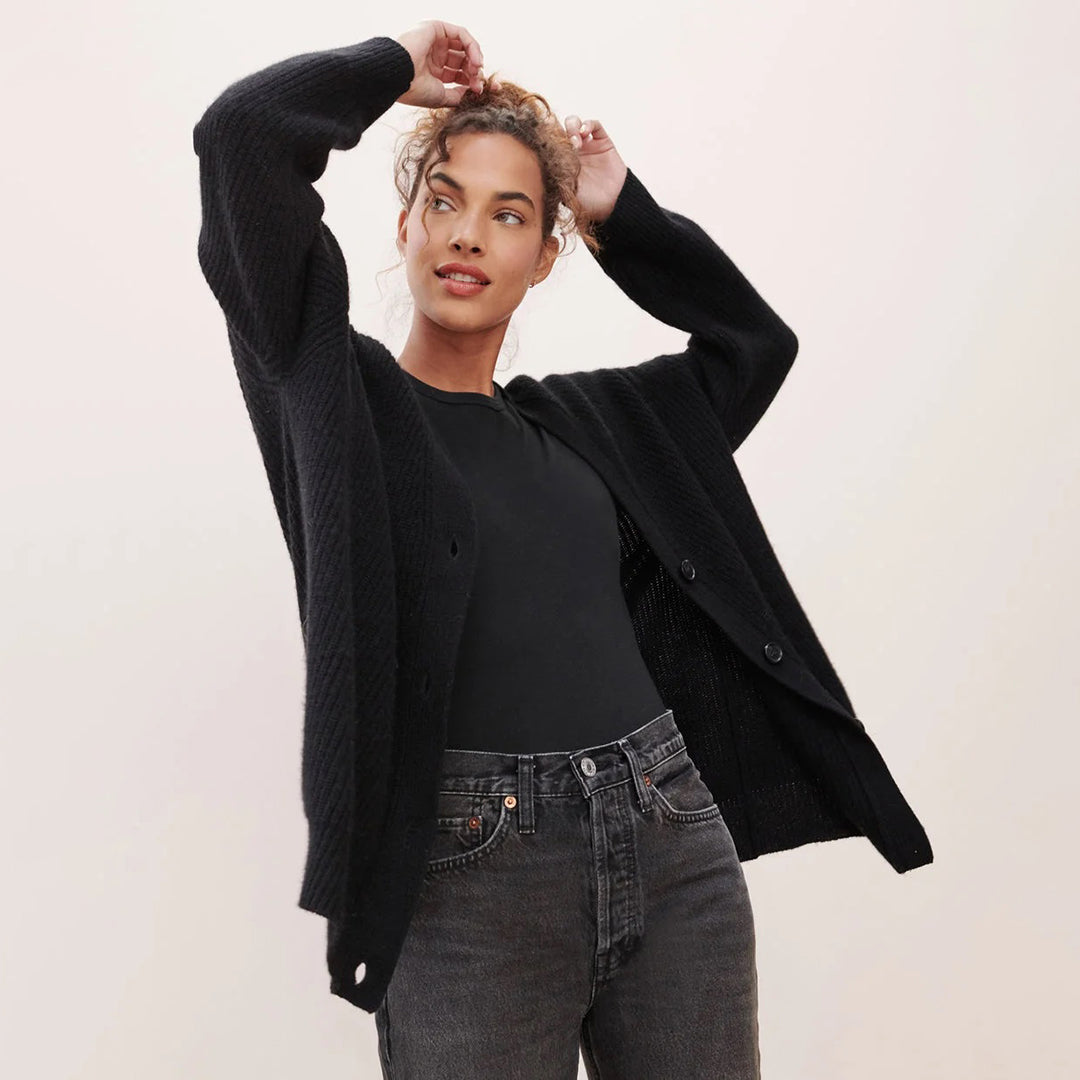 Großer Cardigan Damen Oversized Warm