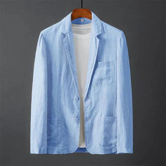 Leinenblazer für Herren Leicht Modern Slimfit - BerlinGlamour