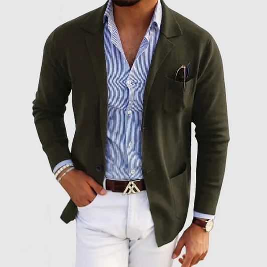 Blazerjacke – Modern geschnittene Polyestermischung und schlanke Form 0
