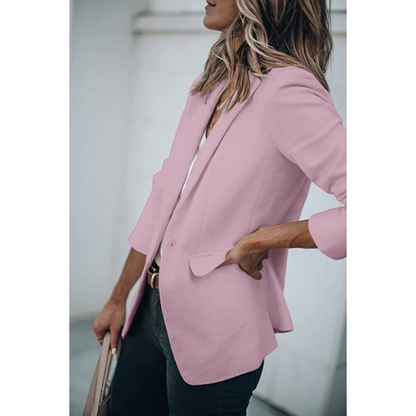 Damen Blazer Offener Schnitt Bürojacke Modern