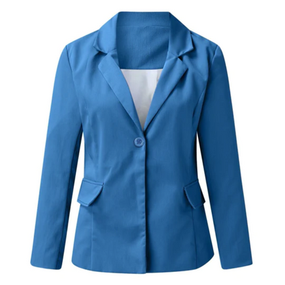 Damen Blazer Offener Schnitt Bürojacke Modern