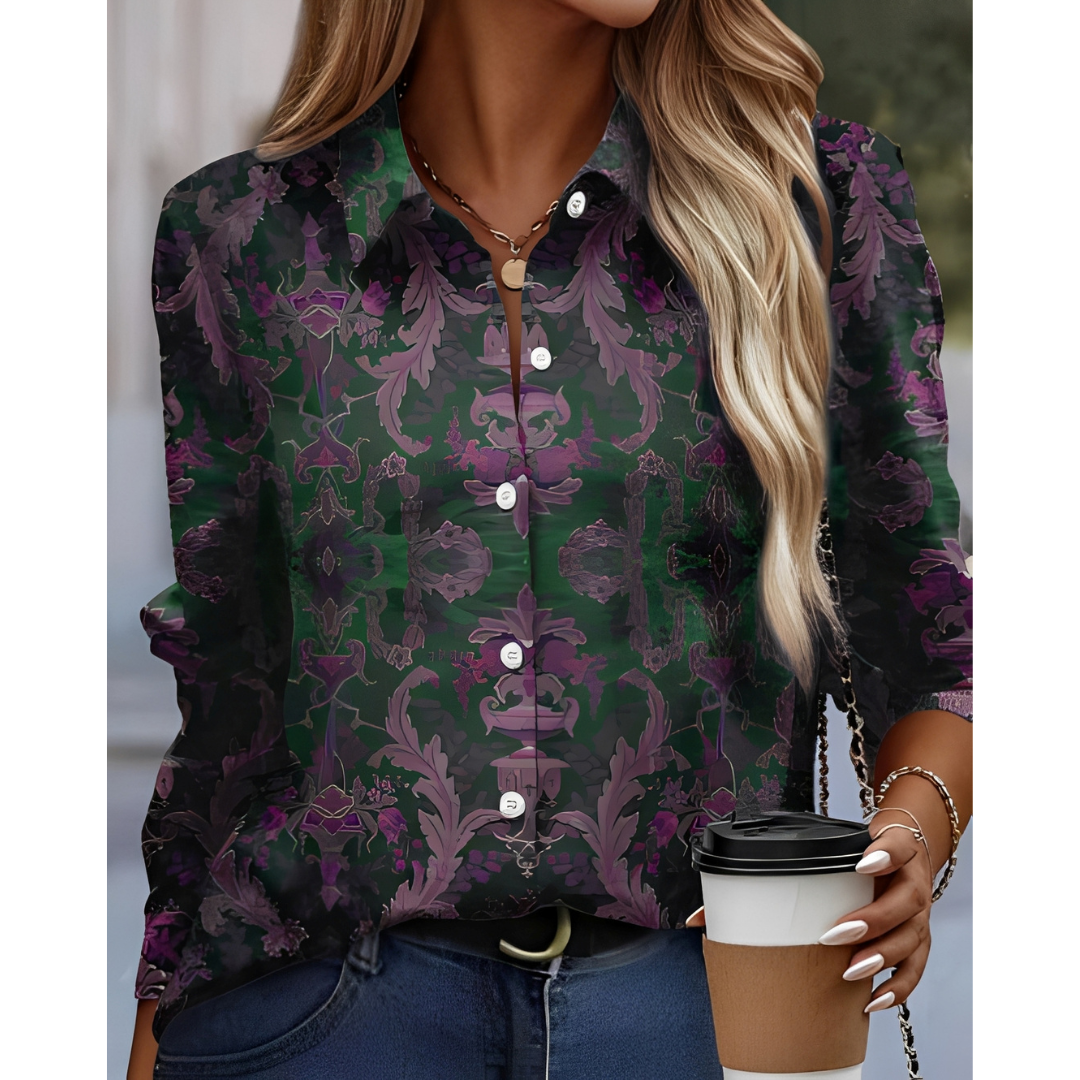 Bluse mit auffälligem Muster Damen - BerlinGlamour
