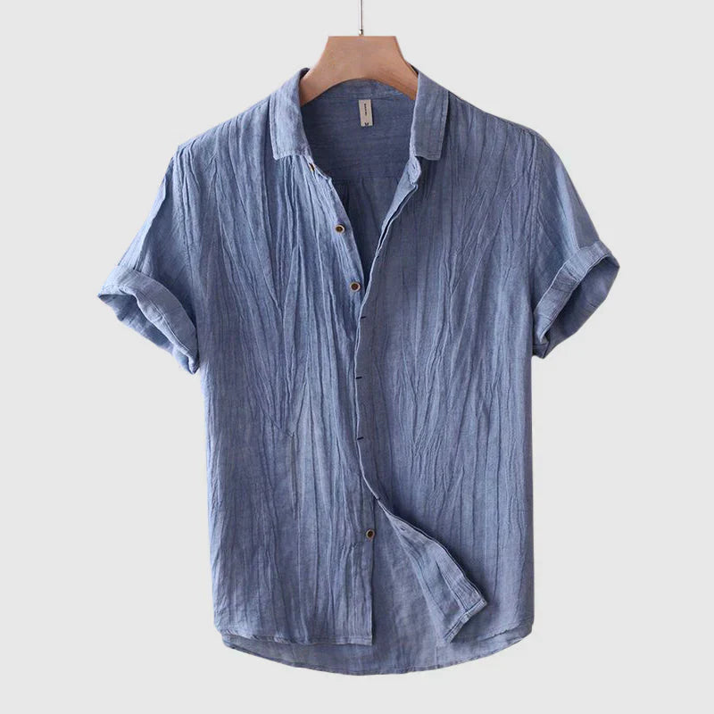 Herrenhemd Leinen Elegant Slim Fit Sommer