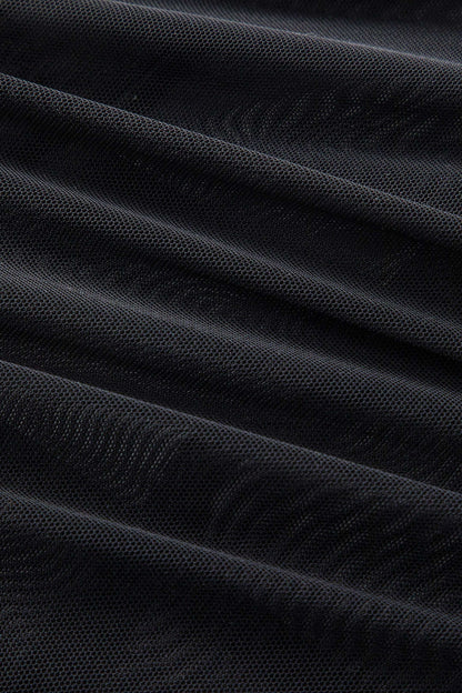 BH Spaghettiträger Schwarz Bügel-BH mit Mesh-Details