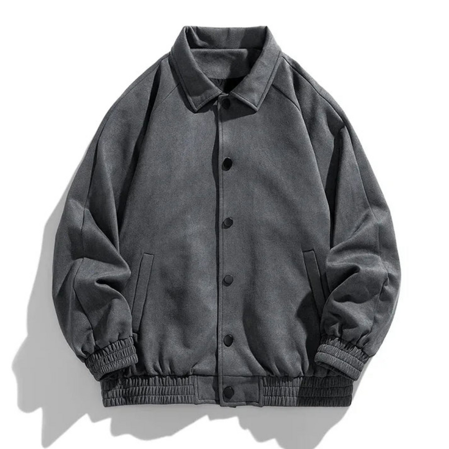Herren Bomberjacke Retro Oversize Leder Look - BerlinGlamour