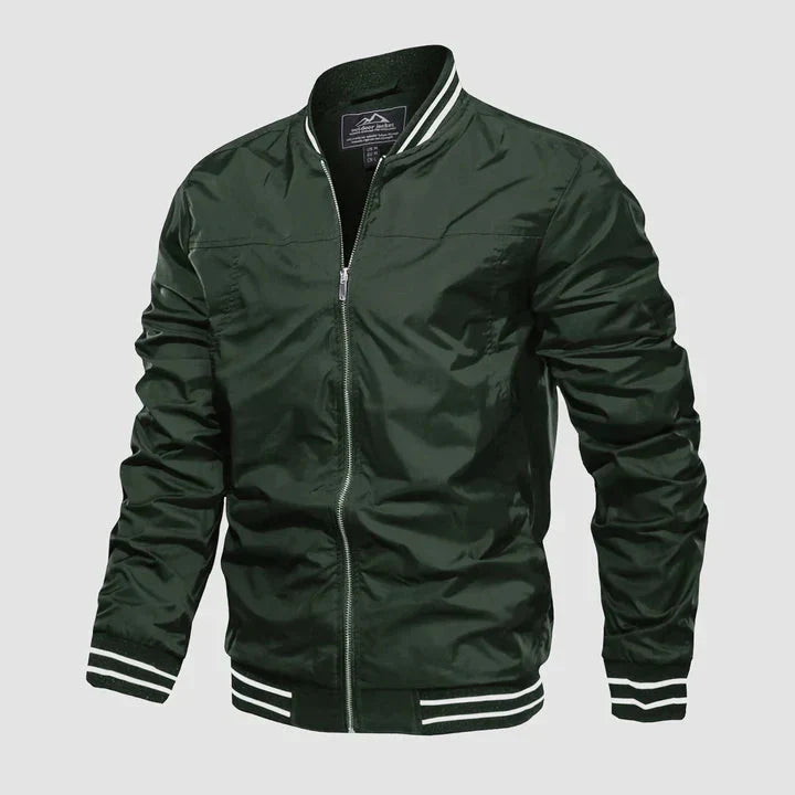Männer Sommerjacke Leicht Harrington Style Reißverschluss - BerlinGlamour
