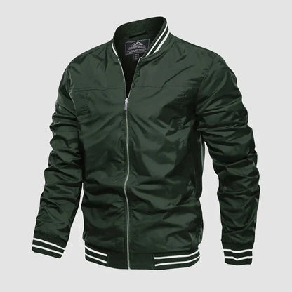 Männer Sommerjacke Leicht Harrington Style Reißverschluss - BerlinGlamour