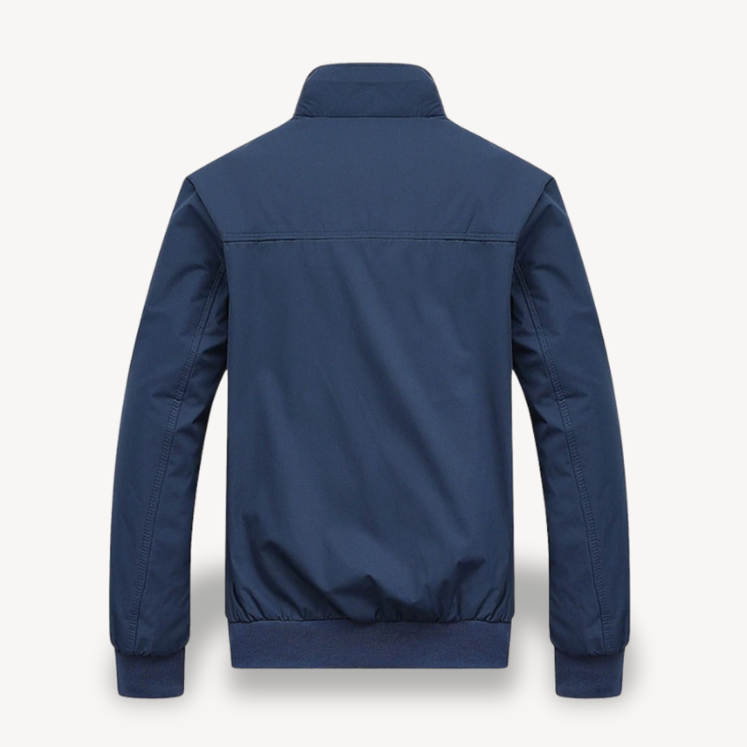 Bomberjacke mit Reißverschluss und kariertem Futter für Herren | Loravelle 3