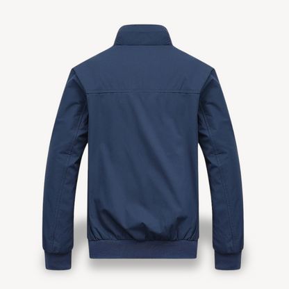 Bomberjacke mit Reißverschluss und kariertem Futter für Herren | Loravelle 3