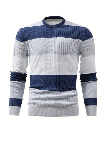 Stylischer Herren Pulli Streifen Design - BerlinGlamour