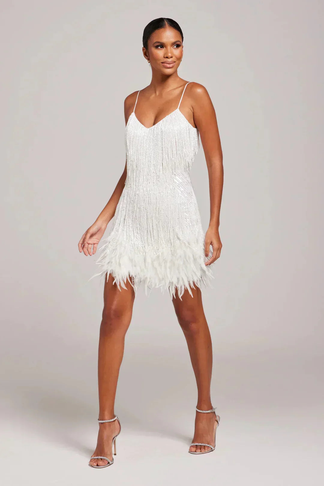 Kleine Robe Fransen Elegant Damen