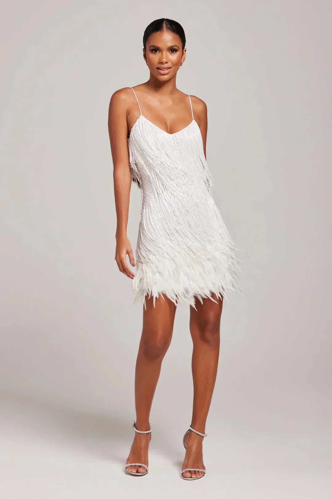 Kleine Robe Fransen Elegant Damen