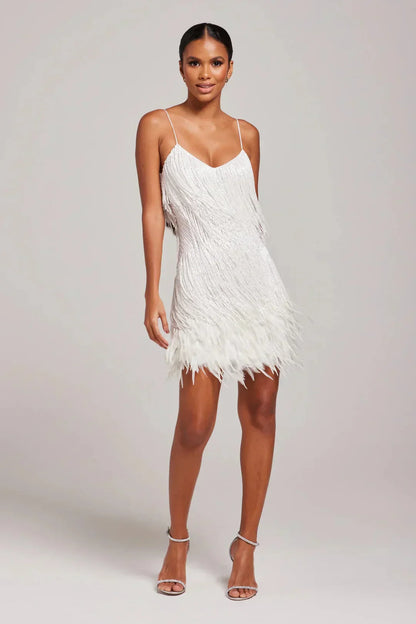 Kleine Robe Fransen Elegant Damen