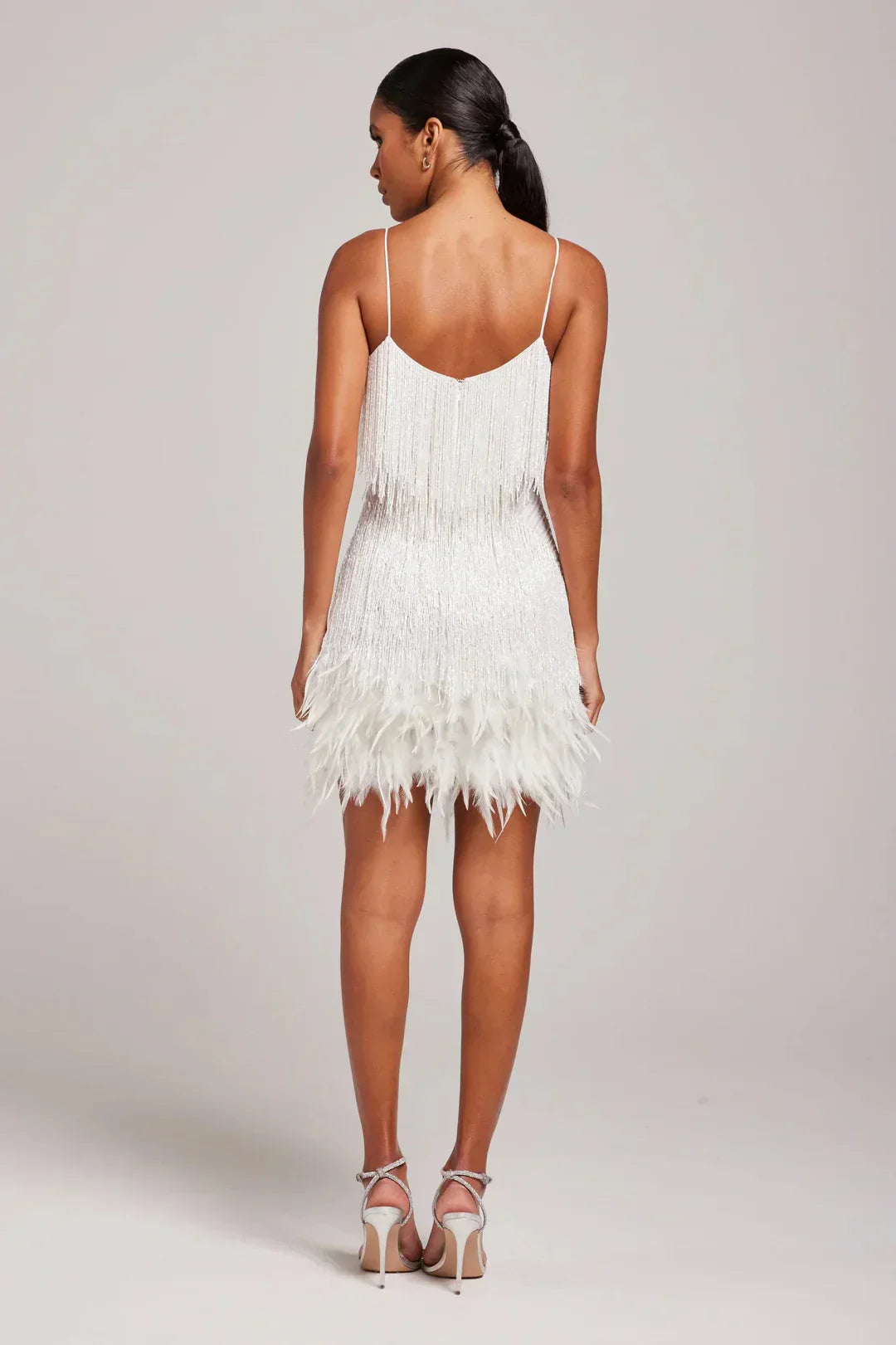 Kleine Robe Fransen Elegant Damen