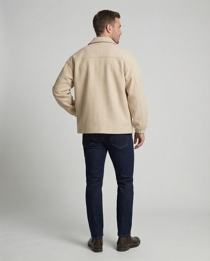 Herren Kurzmantel Wollmantel Stilvoll Edel Verdickt Herbst
