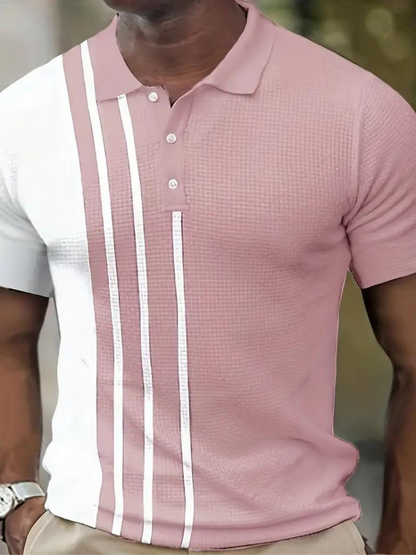 Männer T-Shirt Kurzarm Polo Shirt Stylisch - BerlinGlamour
