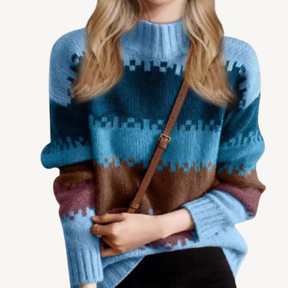 Bunter Strickpullover für Damen | Loravelle 0