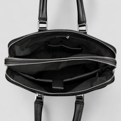 Business-Laptoptasche aus Leder mit passender Reisebrieftasche 3