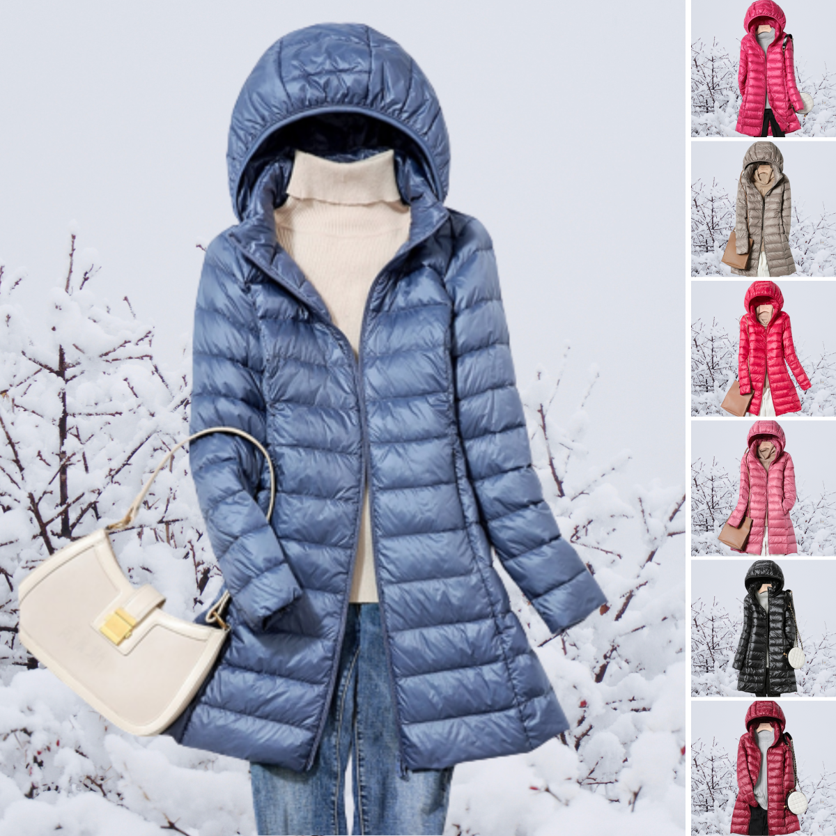Damen Wintermantel Lang Modern Schwarz - BerlinGlamour