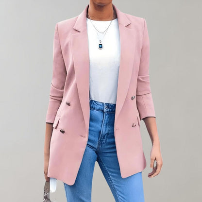 Elegante Damenjacke Lang Frühling Trendy