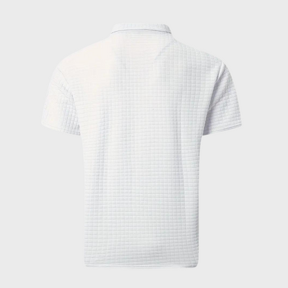 Poloshirt Herren Waffelstrick Kontrastfarbe Modern
