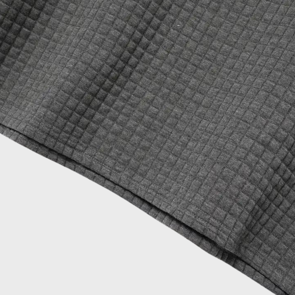 Poloshirt Herren Waffelstrick Kontrastfarbe Modern