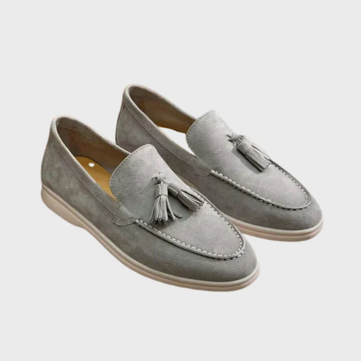Weiche Schaffell Loafer Damen Quaste Winter Mode