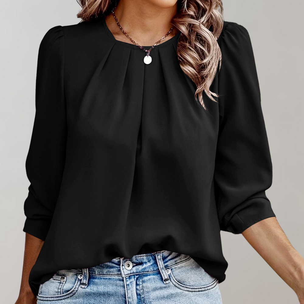 Elegante Damen Bluse Satin Glanz Optik