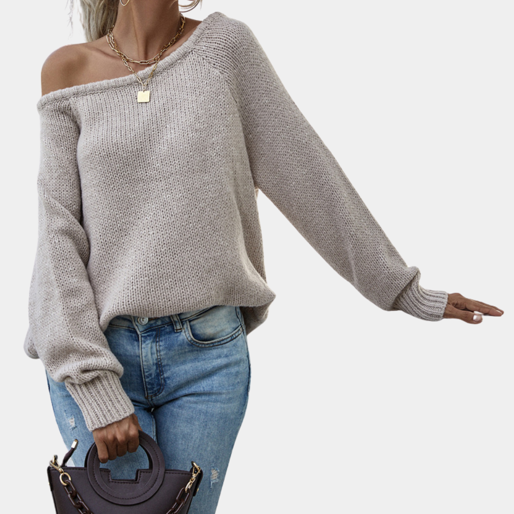 Frauenpullover Lina: Gemütlicher Strickpullover