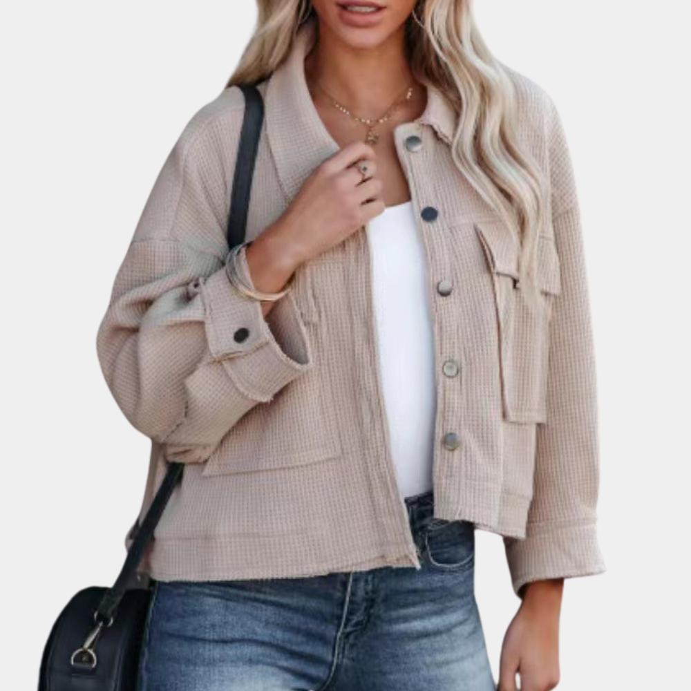 Sommerjacke Damen Trendig Mit Taschen