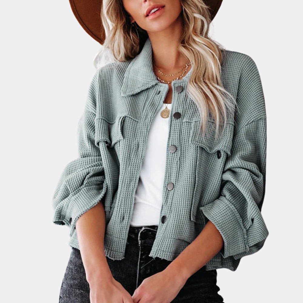 Sommerjacke Damen Trendig Mit Taschen