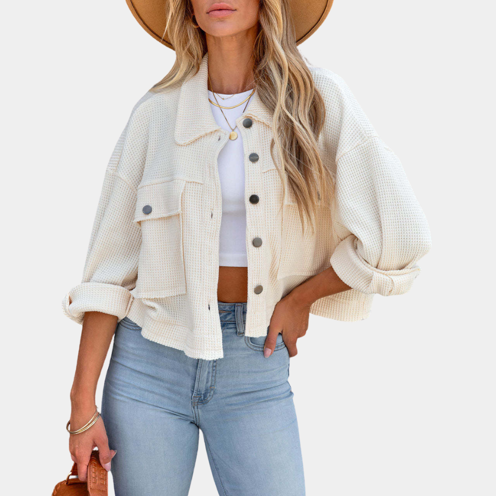 Sommerjacke Damen Trendig Mit Taschen