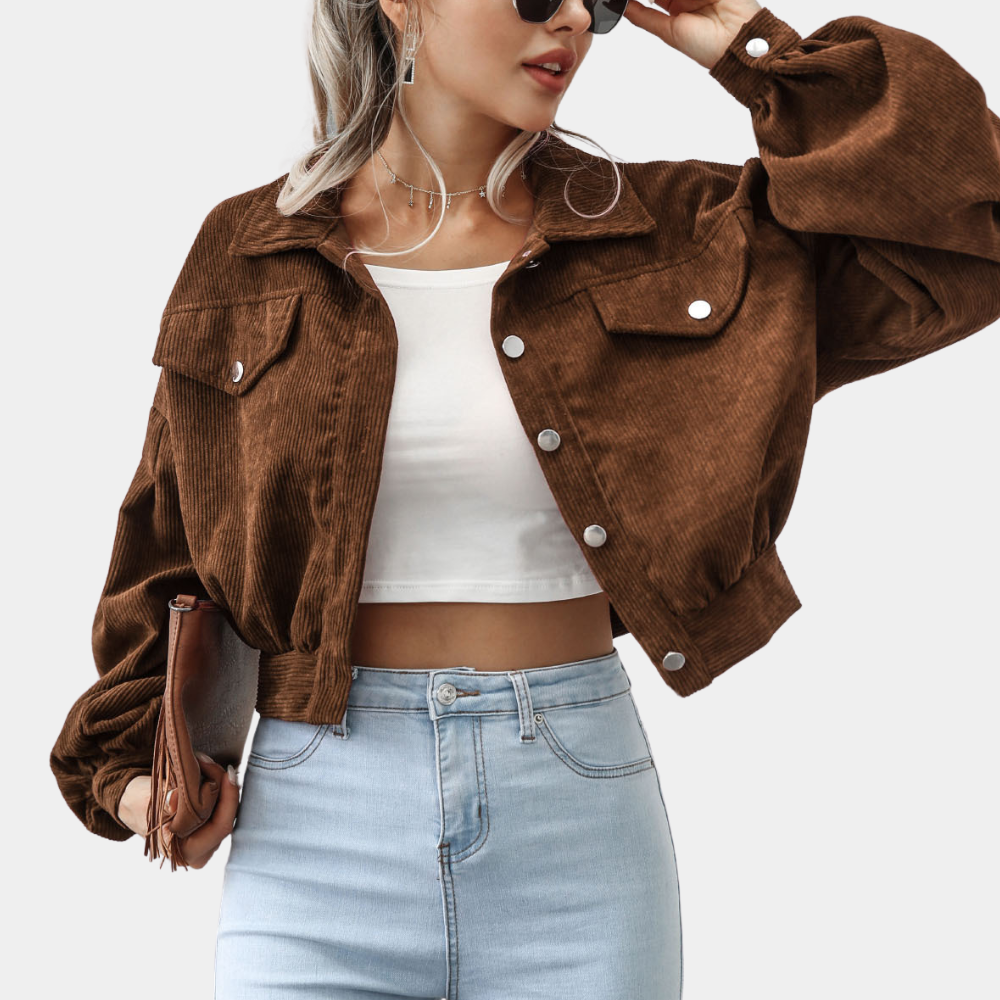 Damenjacke Rippenstrick Herbst Modisch Warm