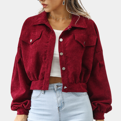 Damenjacke Rippenstrick Herbst Modisch Warm