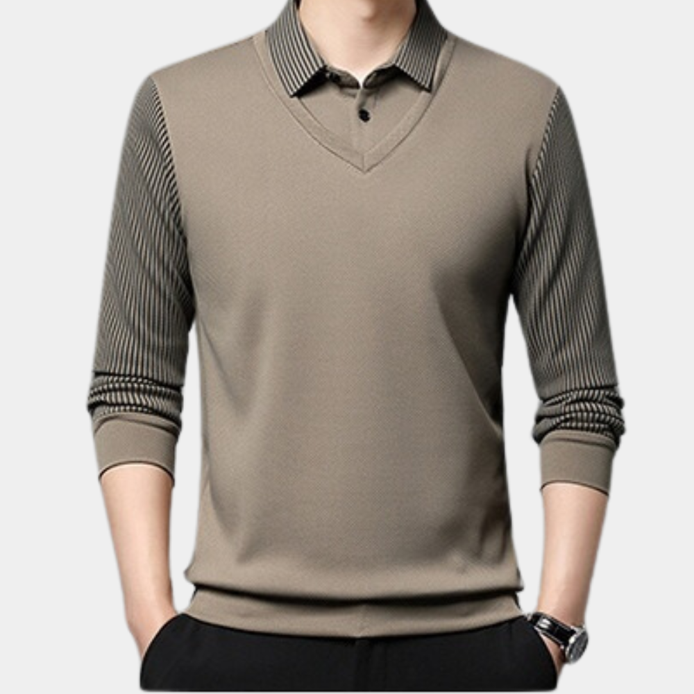 Elegante Herrenhemd mit langen Ärmeln - Cato
