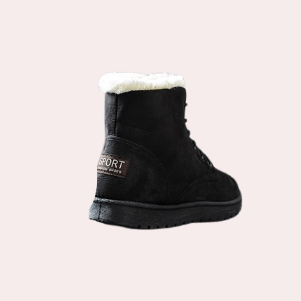 Stiefeletten Damen Bequem Elegant Schnürsenkel