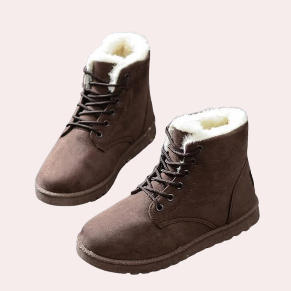 Stiefeletten Damen Bequem Elegant Schnürsenkel