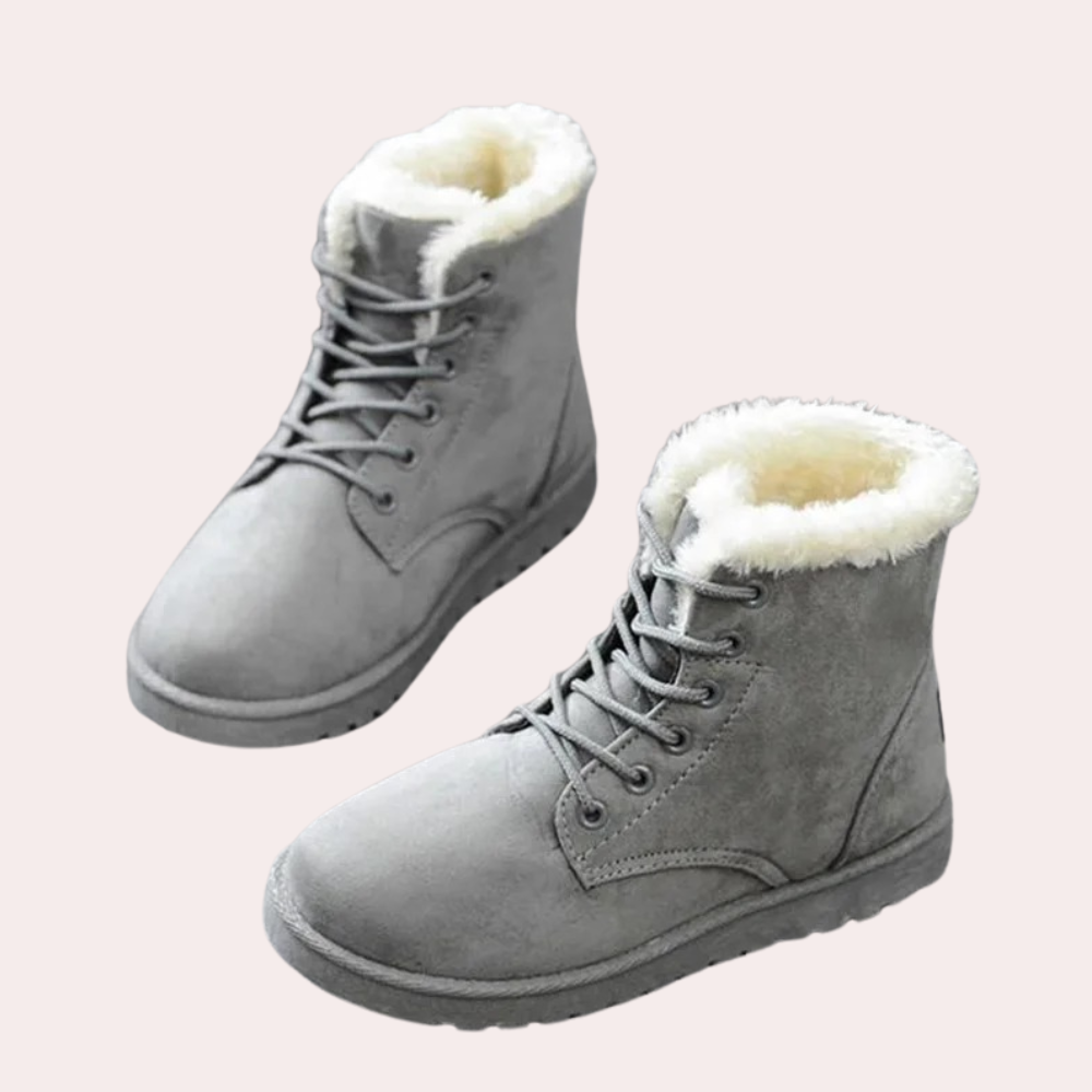Stiefeletten Damen Bequem Elegant Schnürsenkel