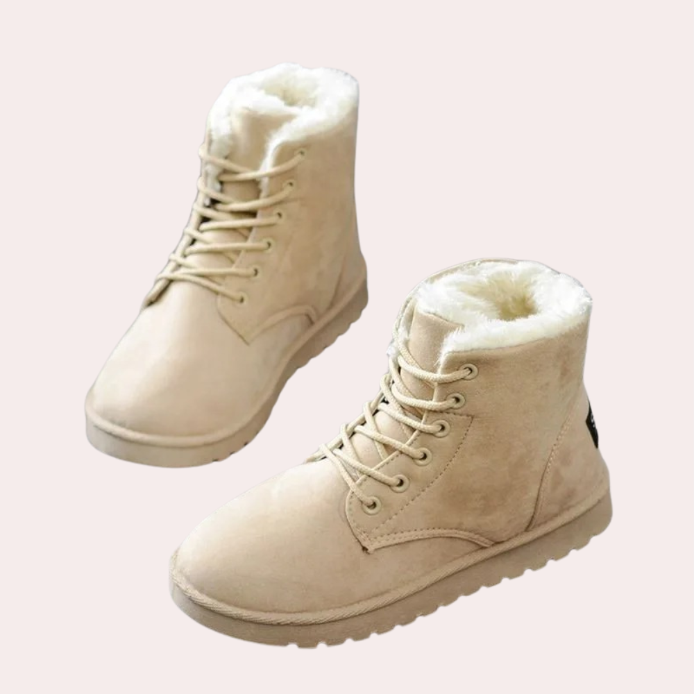Stiefeletten Damen Bequem Elegant Schnürsenkel
