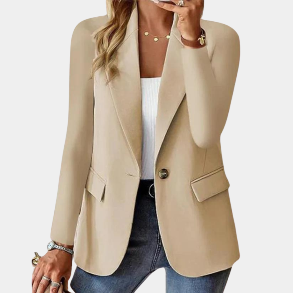 Damenblazer Slim Fit mit Knopfverschluss und Klassischem Schnitt