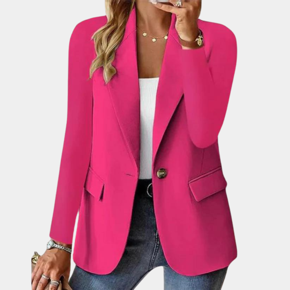 Damenblazer Slim Fit mit Knopfverschluss und Klassischem Schnitt