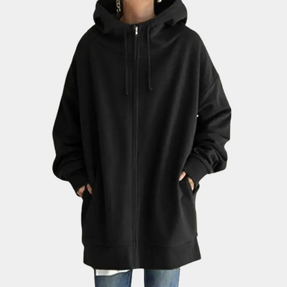 Damen Hoodie Reißverschluss Herbst Mode