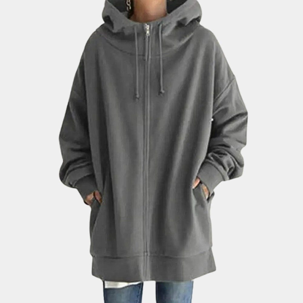 Damen Hoodie Reißverschluss Herbst Mode