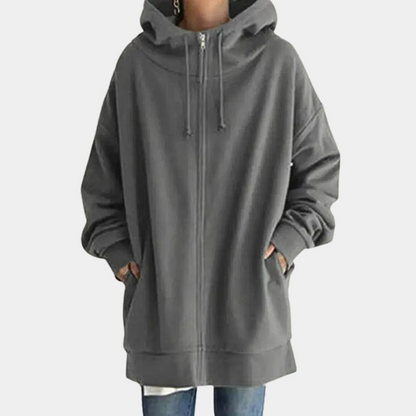 Damen Hoodie Reißverschluss Herbst Mode