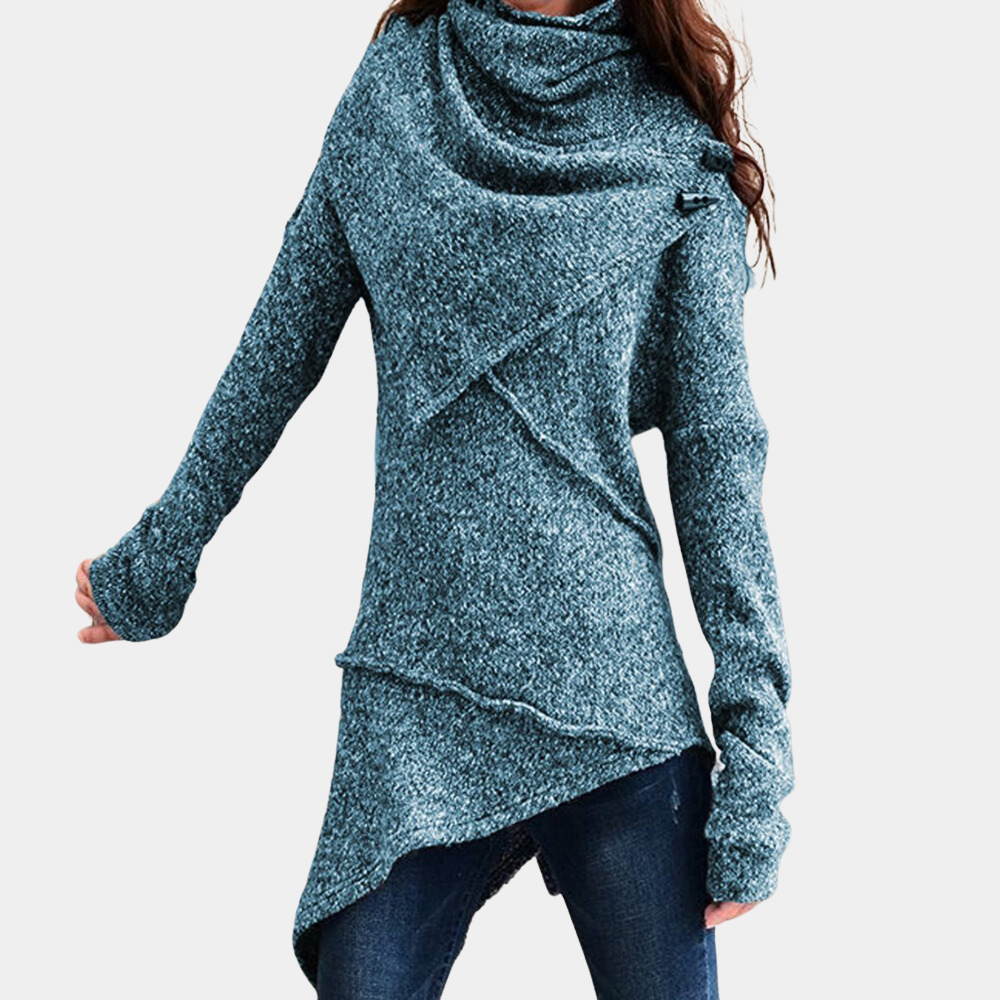 Elegantes asymmetrisches Damen-Strickjäckchen Lola