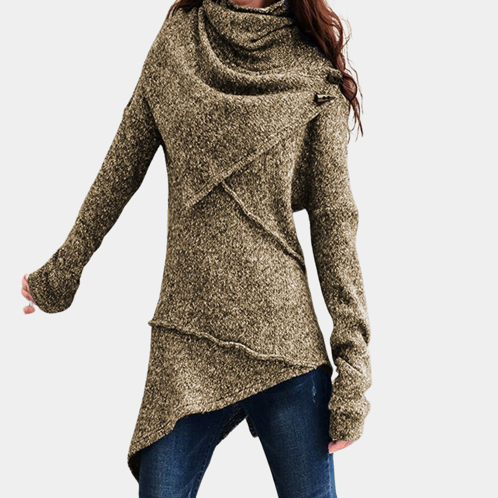 Elegantes asymmetrisches Damen-Strickjäckchen Lola