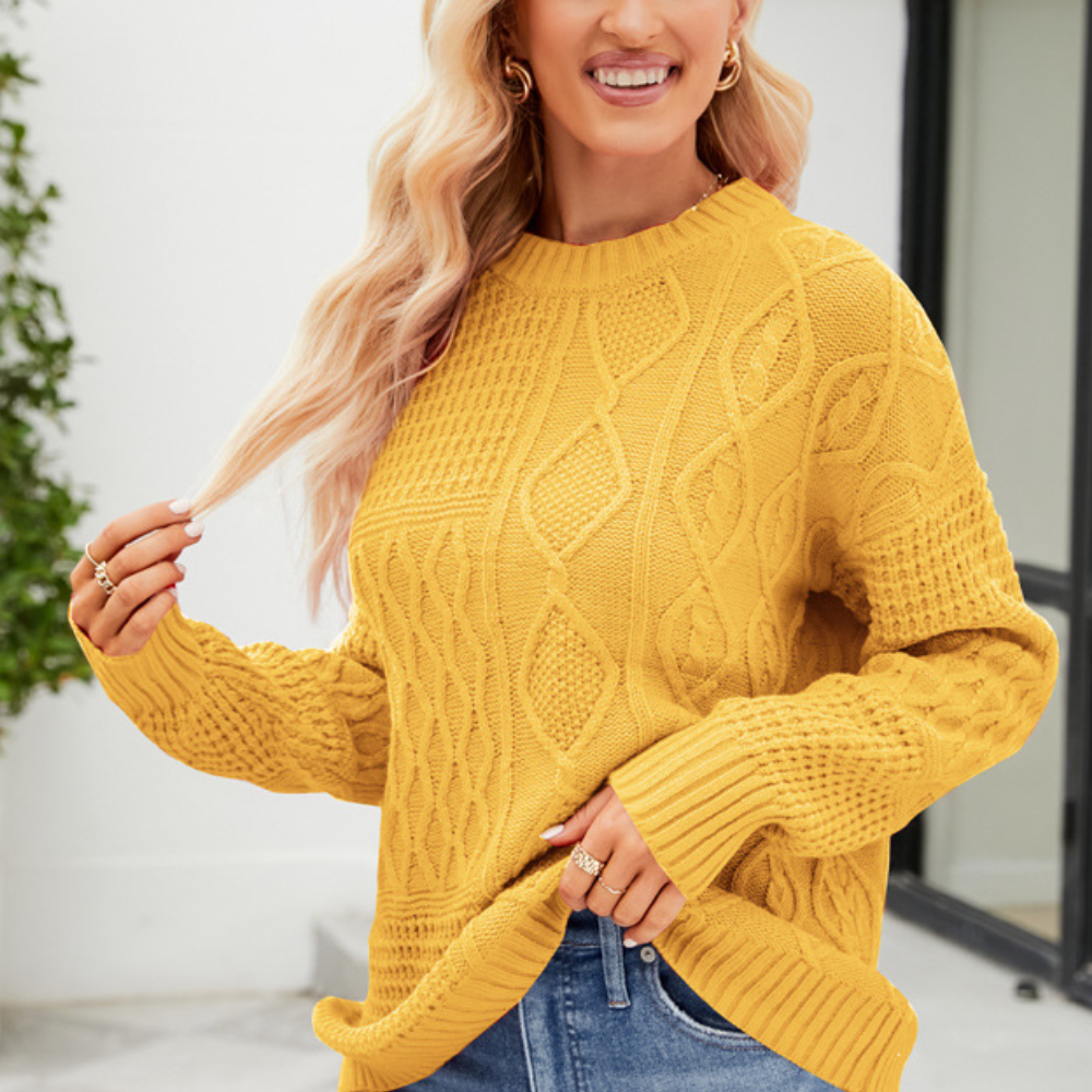 Damenpullover Melisande: Langarm, lässiger Stil