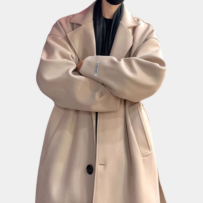 Klassischer Trenchcoat Herren Wasserabweisend Modern