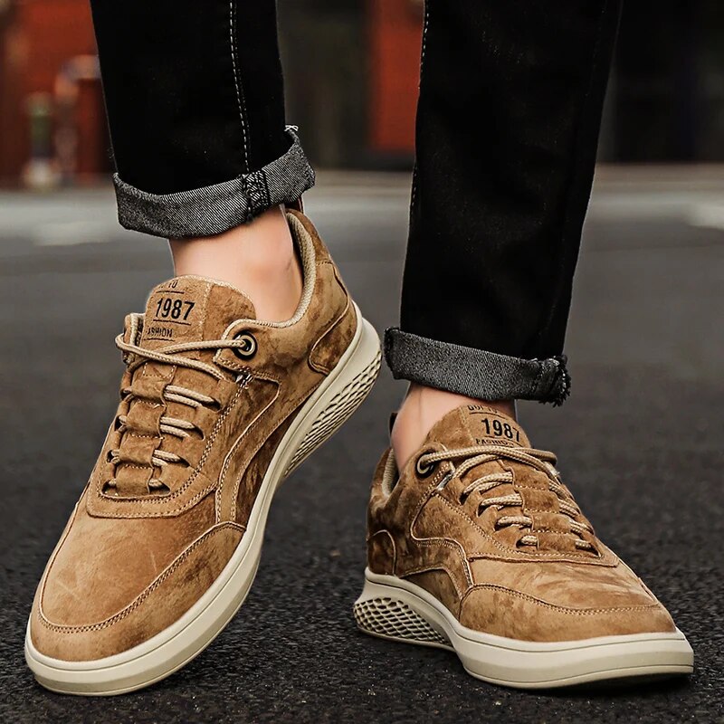 Herren Sneaker Sport Wildleder Schuhe