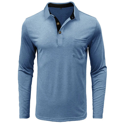 Herren Langarmhemd Klassisch Slim Fit
